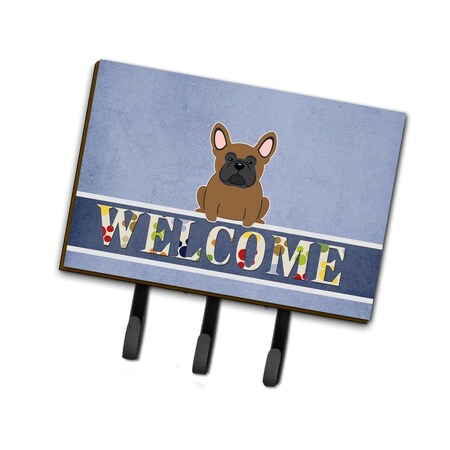 Carolines Treasures French Bulldog Brown Welcome Leash or Key Holder BB5594TH68